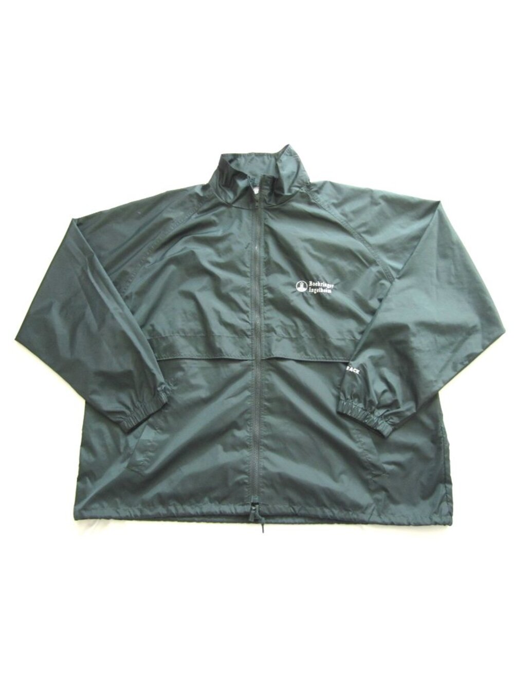 Boehringer Ingelheim Employee Windbreaker Jacket Men Sz 2XL Zip Nylon (MJ111)